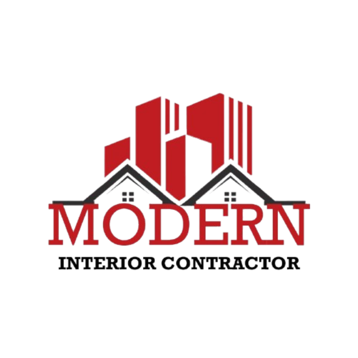 Modern Interior Contractor Logo